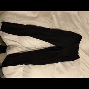 Lululemon Black Cross Mesh Leggings